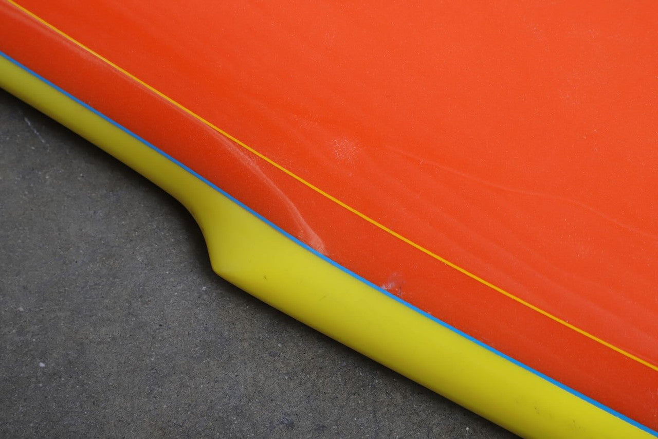 Sunline Surfboard ALL ORIGINAL 1970s Yellow Orange Never in the Water