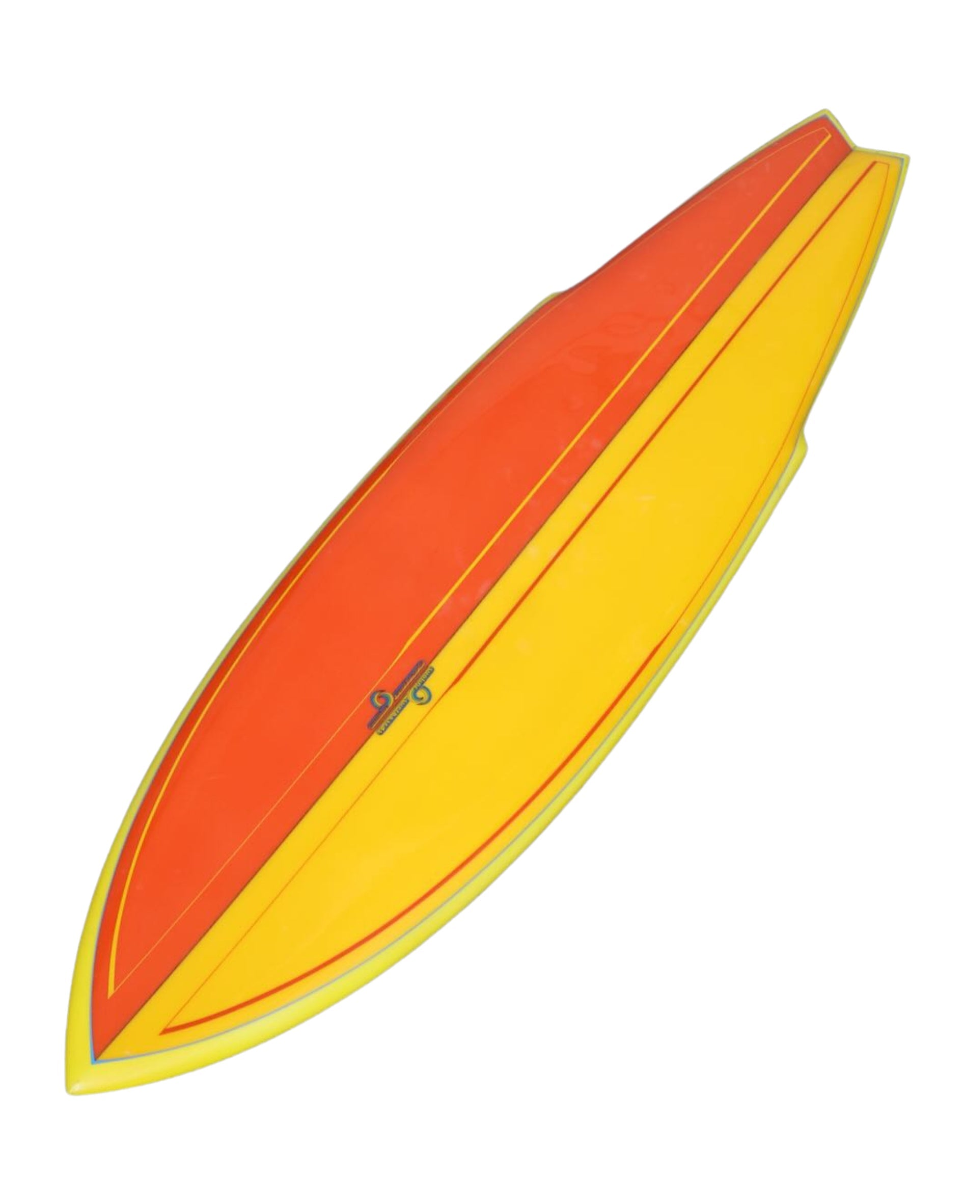 Sunline Surfboard ALL ORIGINAL 1970s Yellow Orange Never in the Water