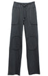 Full view of Surf + Track Loopback Cotton Patch Pants in mocha.