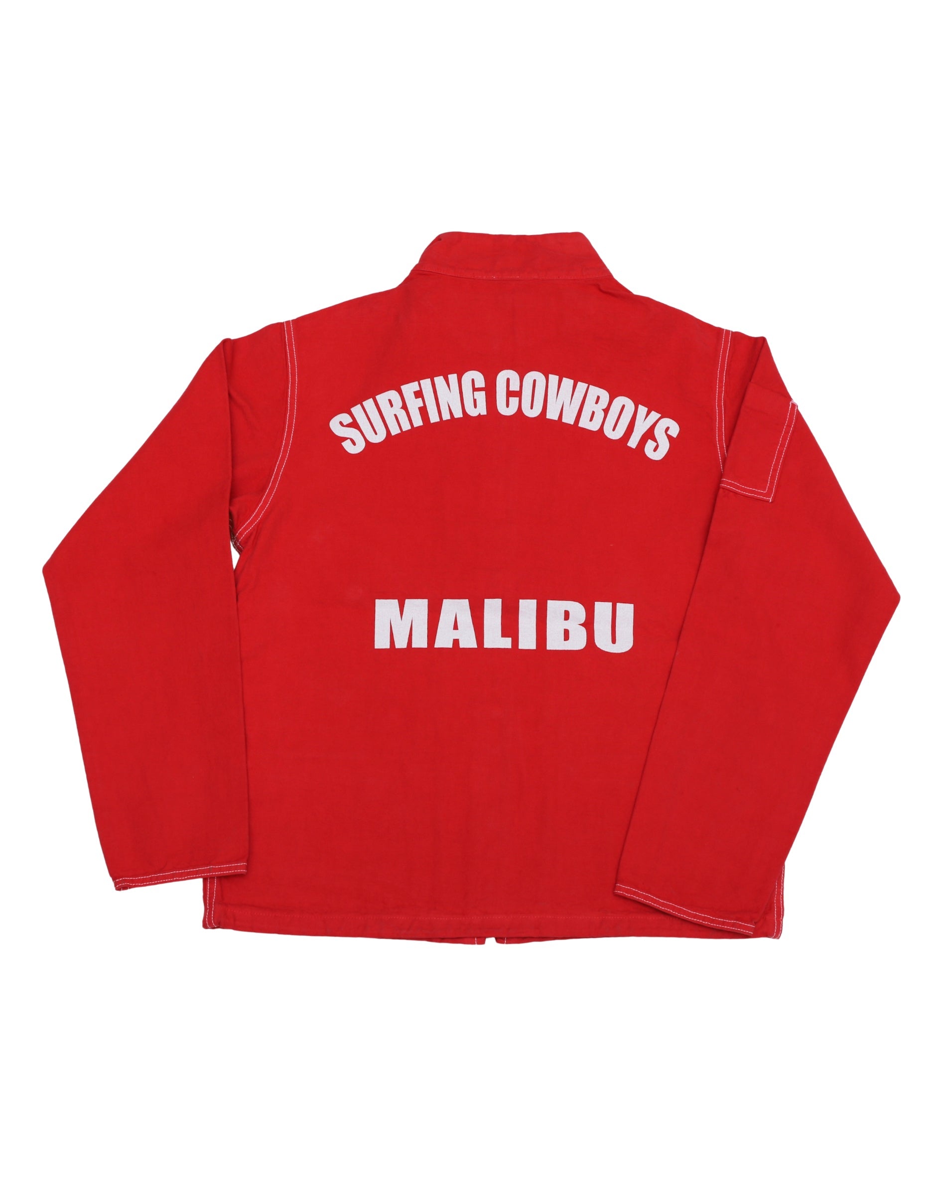 Surfing Cowboys Classic Surf Jacket Canvas Washed Red