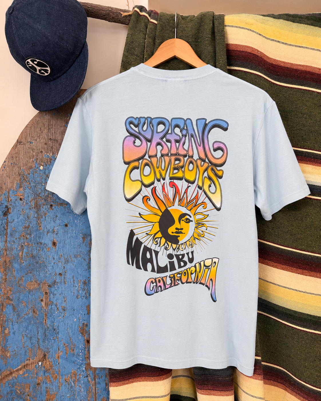 Lowrider Sun T-Shirt - Sky Blue