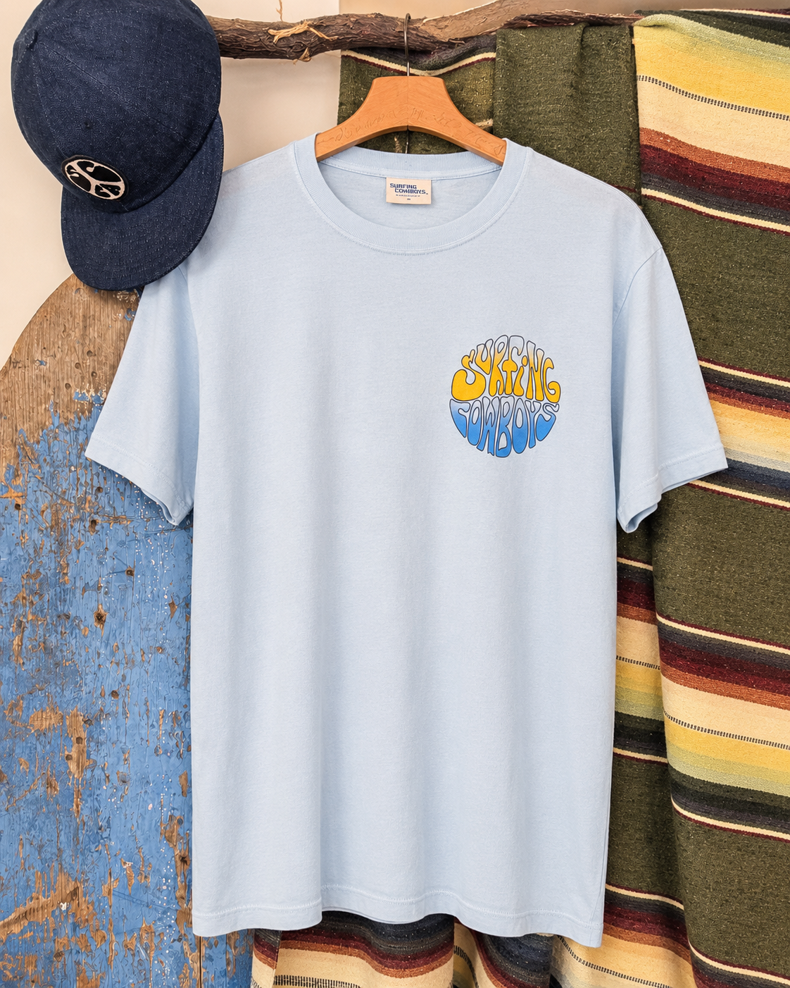 Lowrider Sun T-Shirt - Sky Blue
