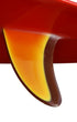 Original Dick Brewer fin on restored circa 1973 Lightning Bolt surfboard.