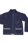 Surfing Cowboys Classic Surf Jacket – Washed Navy Cotton Canvas.