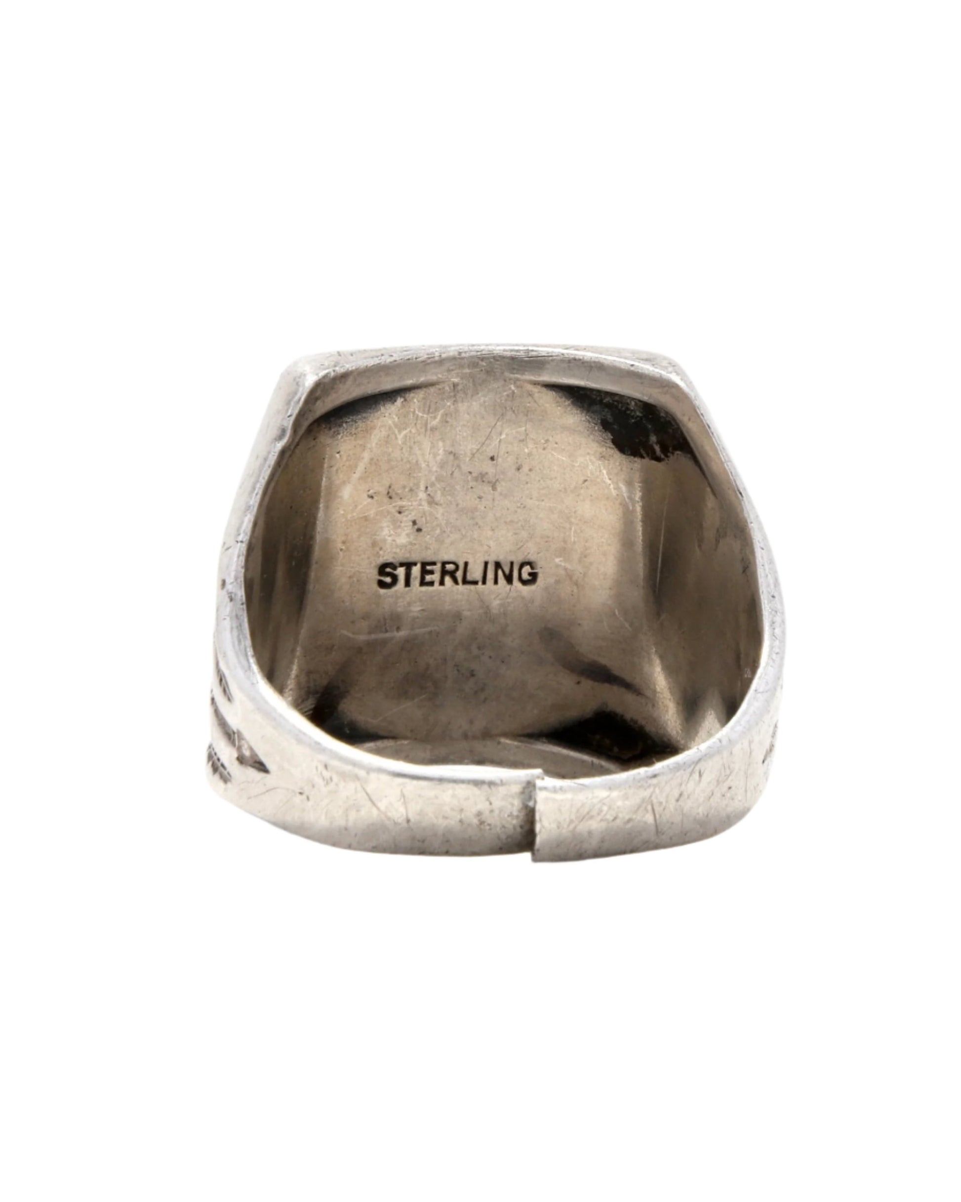 Thunderbird Ring Fred Harvey Era Sterling Silver Back