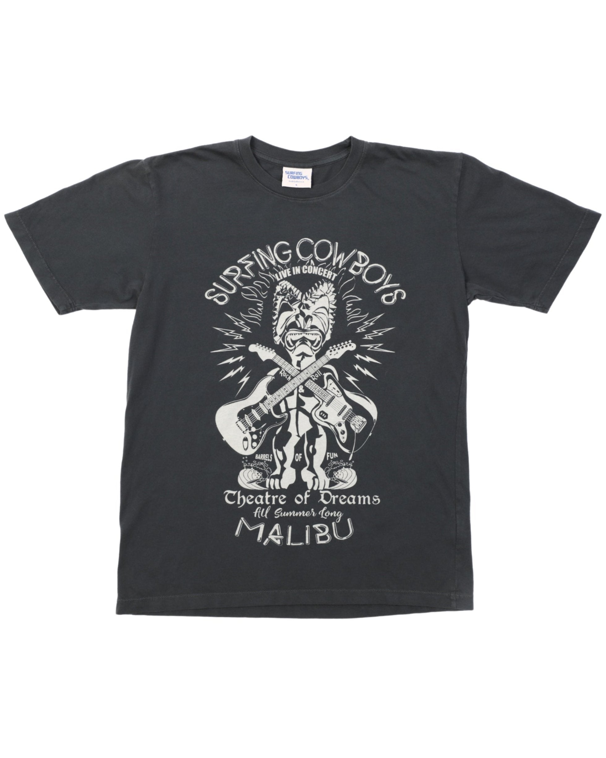 Tiki Rock T-Shirt Washed Black Fro