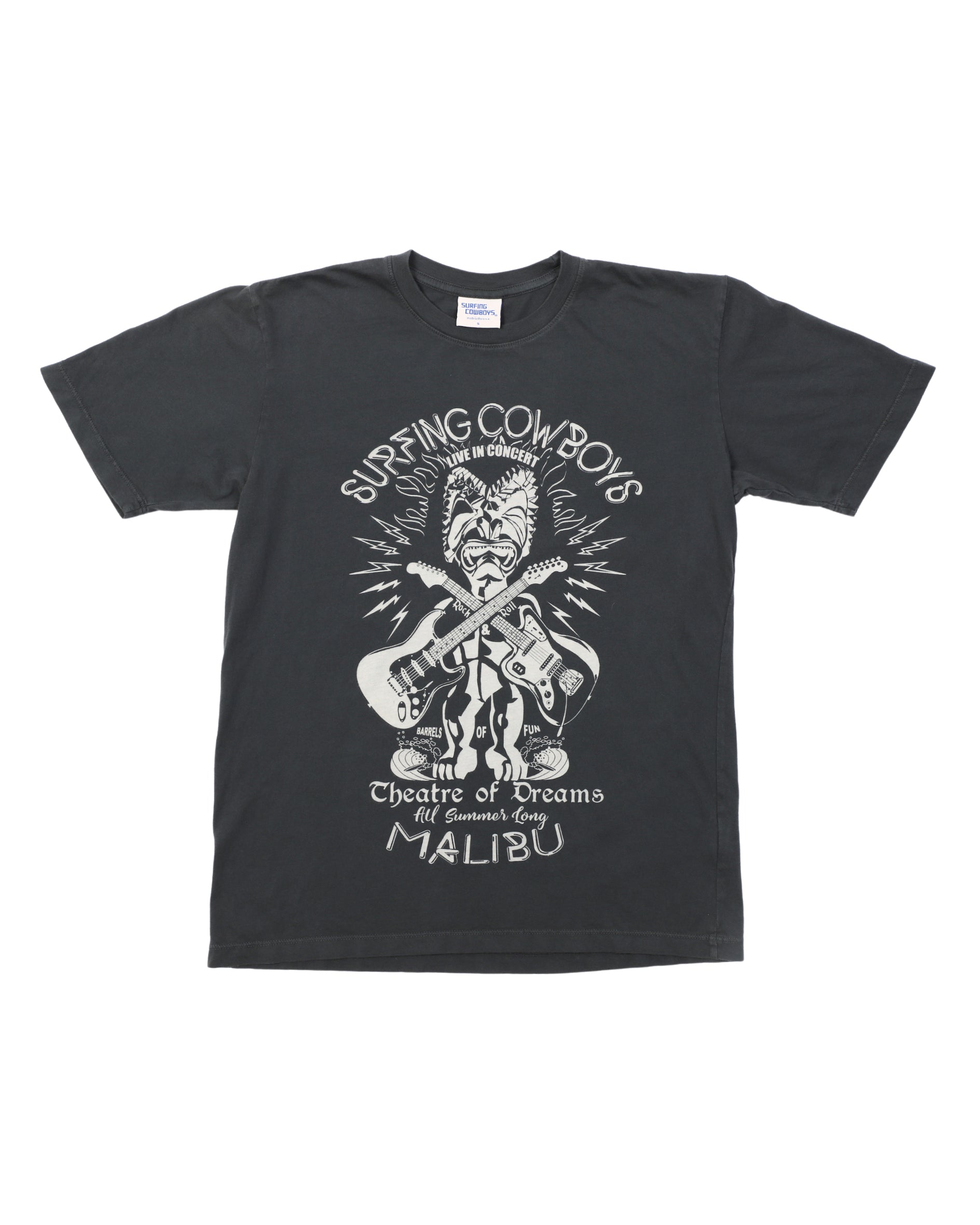 Tiki Rock T-Shirt Washed Black Fro