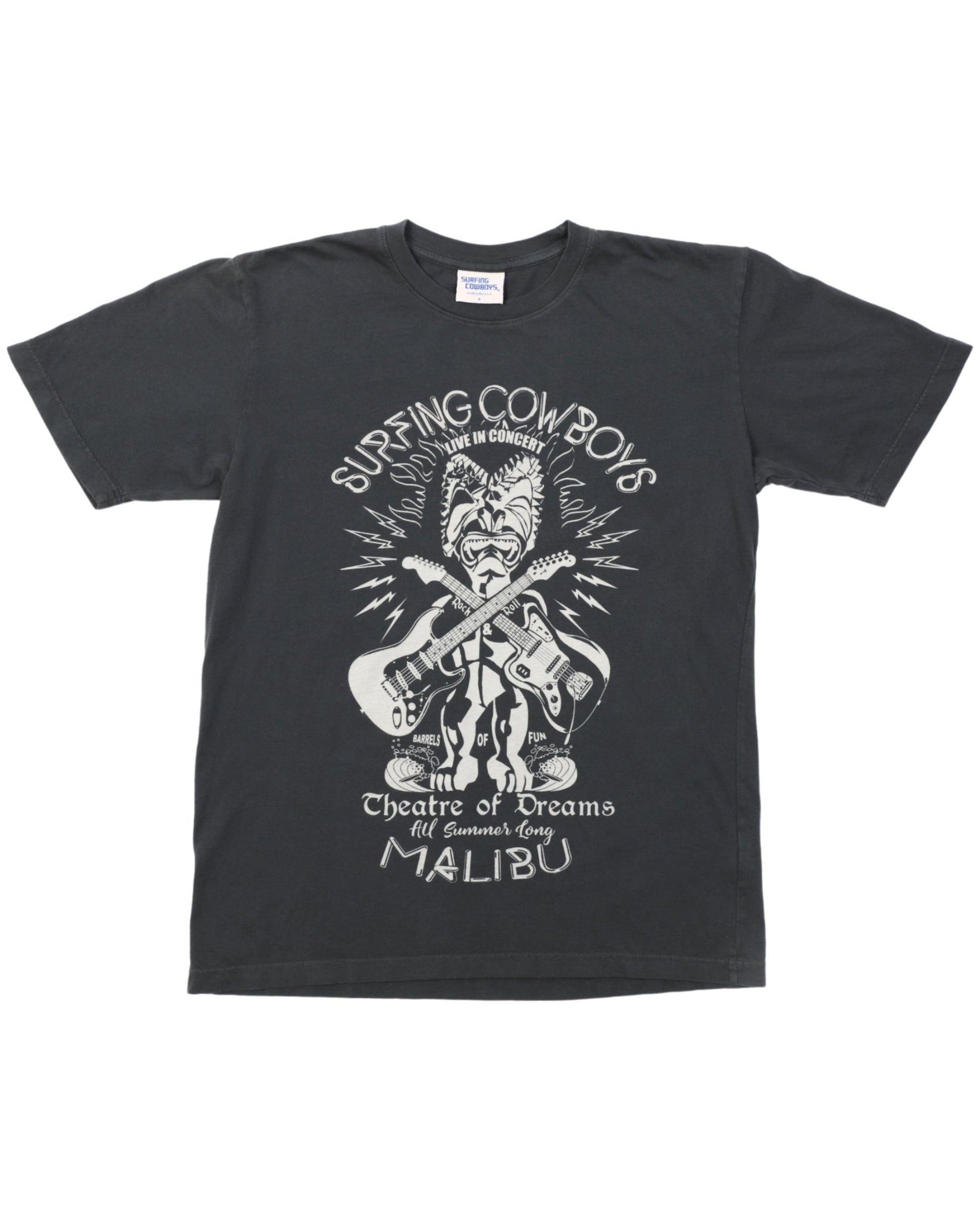 Tiki Rock T-Shirt Washed Black Fro