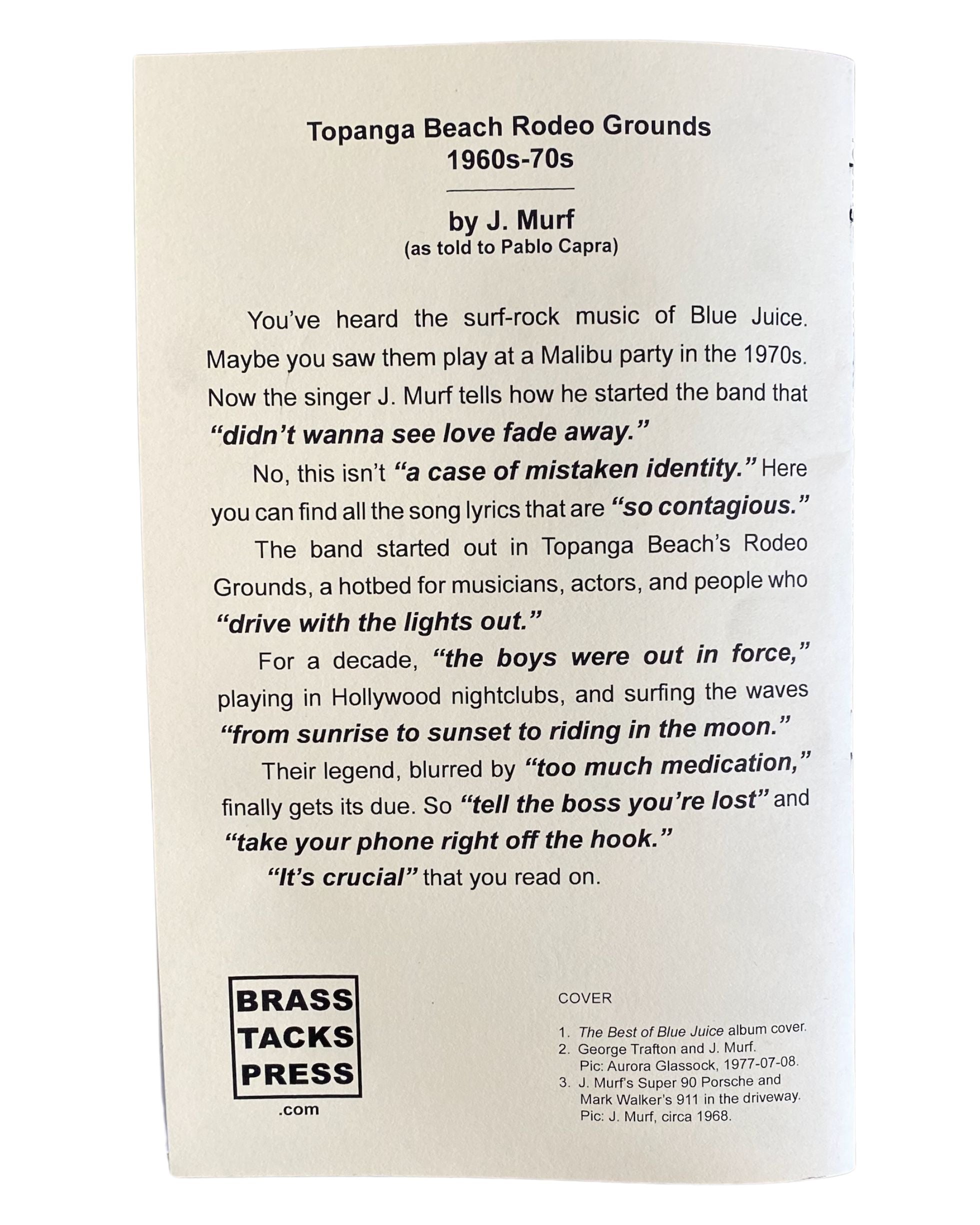 Topanga Beach Rodeo Grounds 1960s - 70s Zine by J. Murf