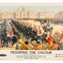 Trooping the Colour Vintage British Railway Poster by Christopher Clark, Circa 1932 Full View