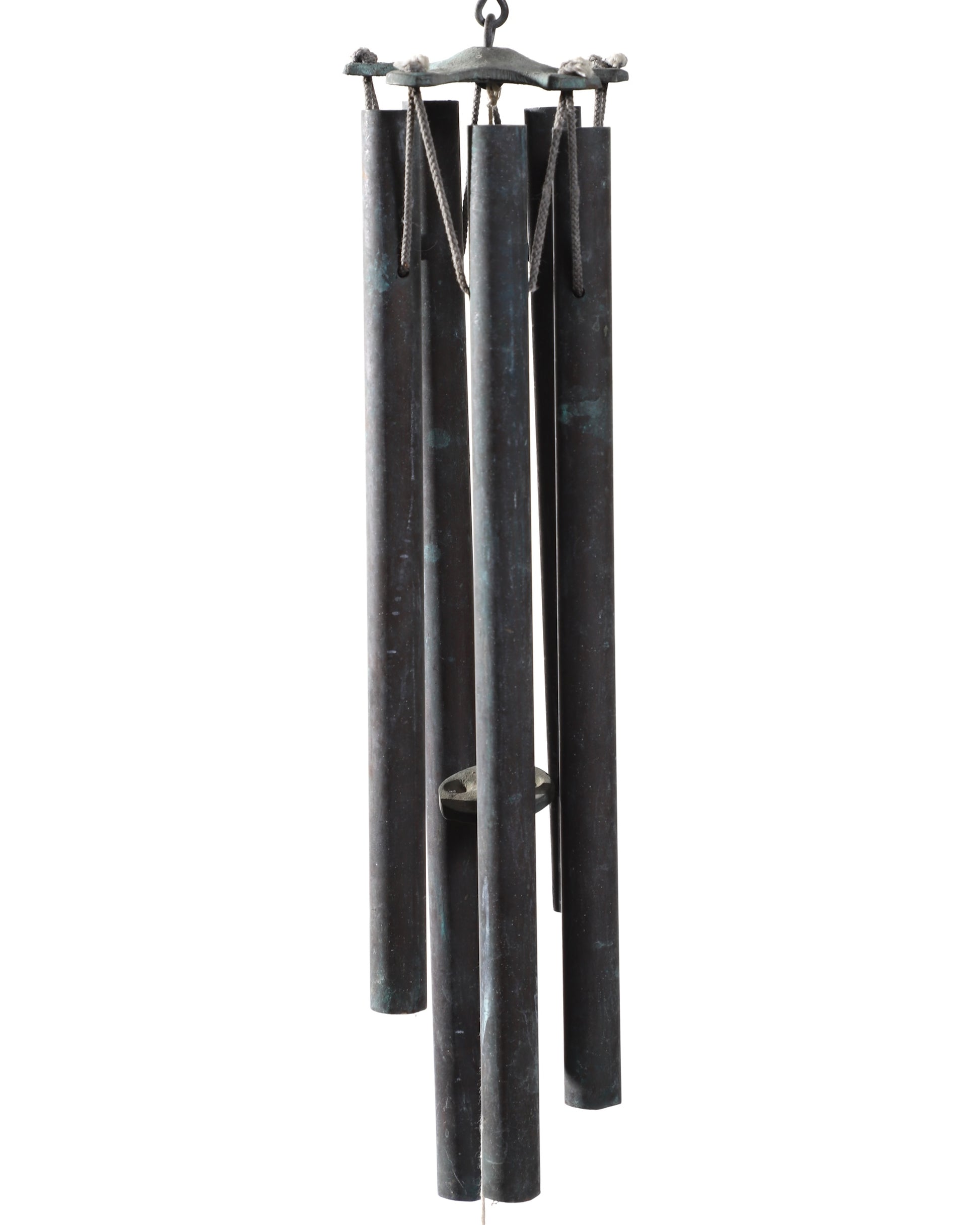 Tubular Copper Bronze Wind Chimes 1960s (#5) 28.5" L