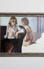 Two Young Women, Painting by Graham Isom Full image