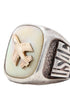 USAF Mother of Pearl Sterling Ring View