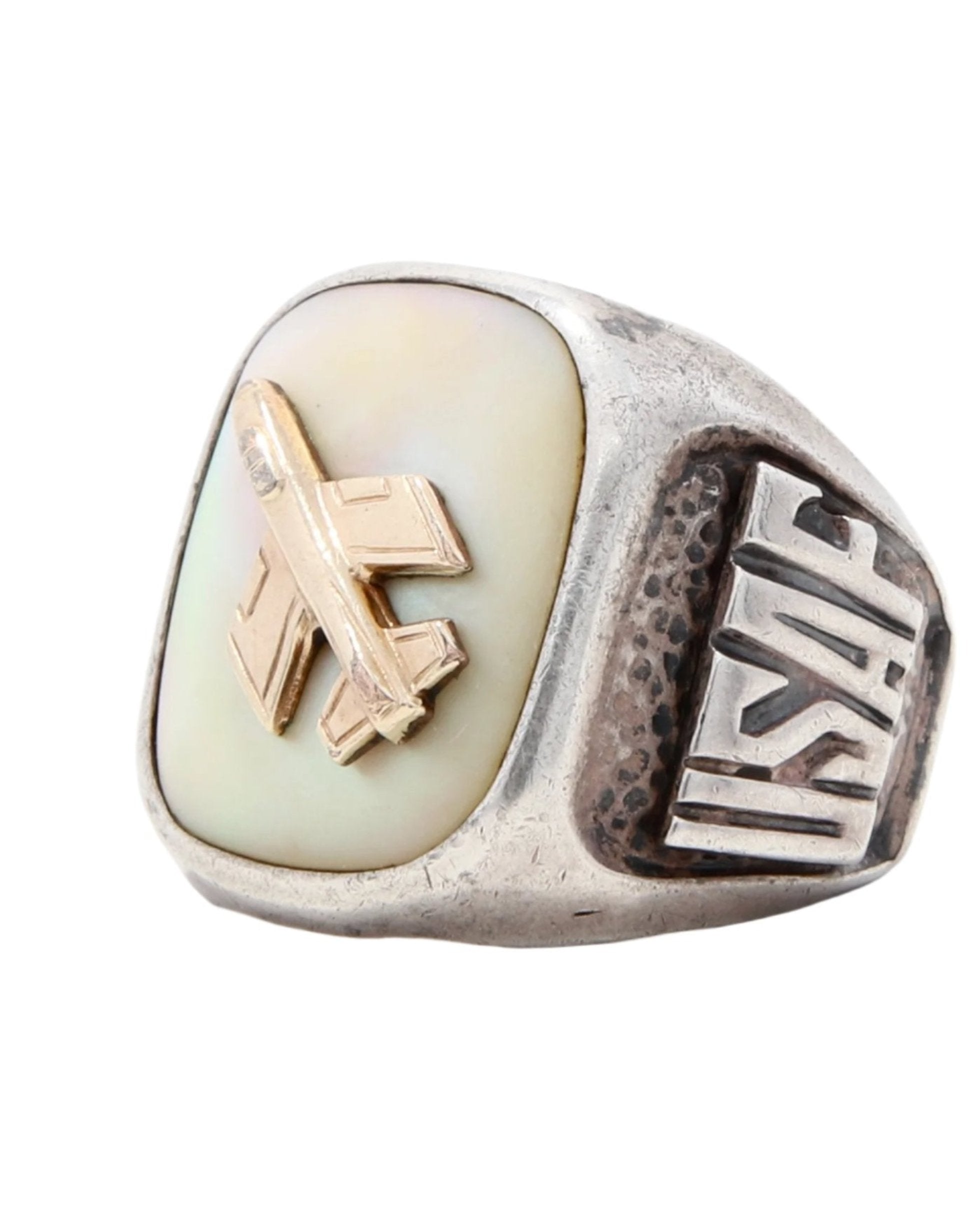 USAF Mother of Pearl Sterling Ring View