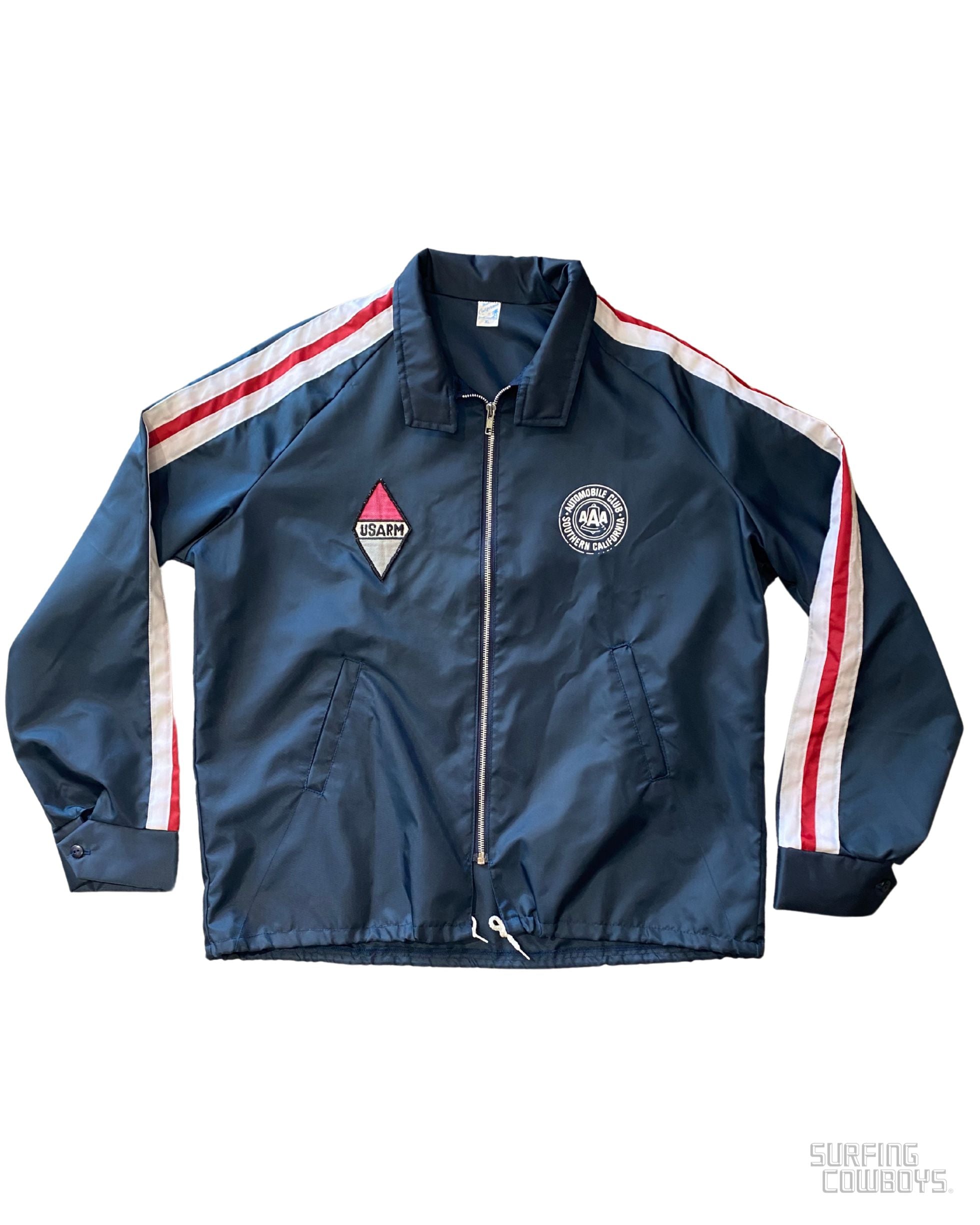 US Auto Race Marshals (USARM) AAA Nylon Jacket – Navy, Red, White, XL