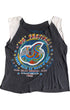 Front view of 1982 US Festival vintage concert T-shirt with bold graphic and cropped sleeves.
