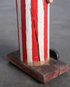 Uncle Sam Barbershop Pole Folk Art Sculpture 1960s Los Angeles