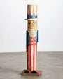 Another full view of the Uncle Sam Barbershop Pole Art Sculpture, c. 1960s.