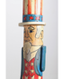 The upclose side view of the Uncle Sam Barbershop Pole Art Sculpture, c. 1960s.