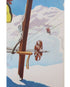 Ski Valle D'Aosta Italian Travel Poster Close Up 2
