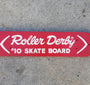 Vintage 1960s Roller Derby #10 Skateboard Deck - Cherry Red