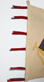 Vintage American Flag Left Side Close Up
