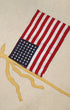 Vintage American Flag Small Flag Close Up