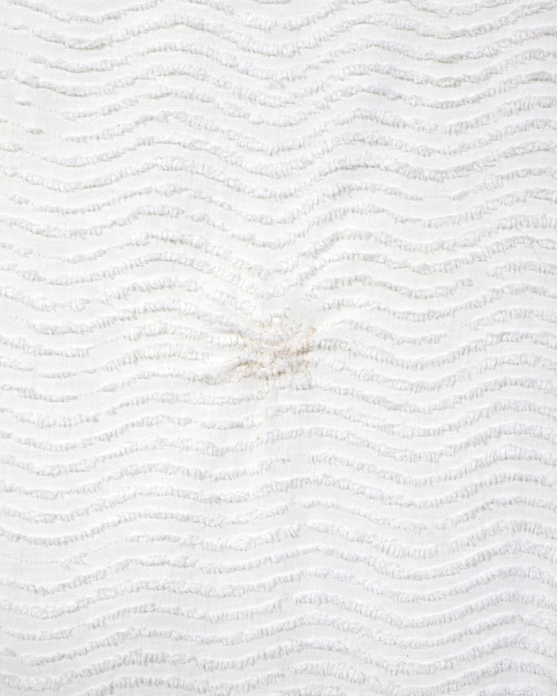 Vintage Cowgirl Chenille Bedspread Stitch Close Up 3