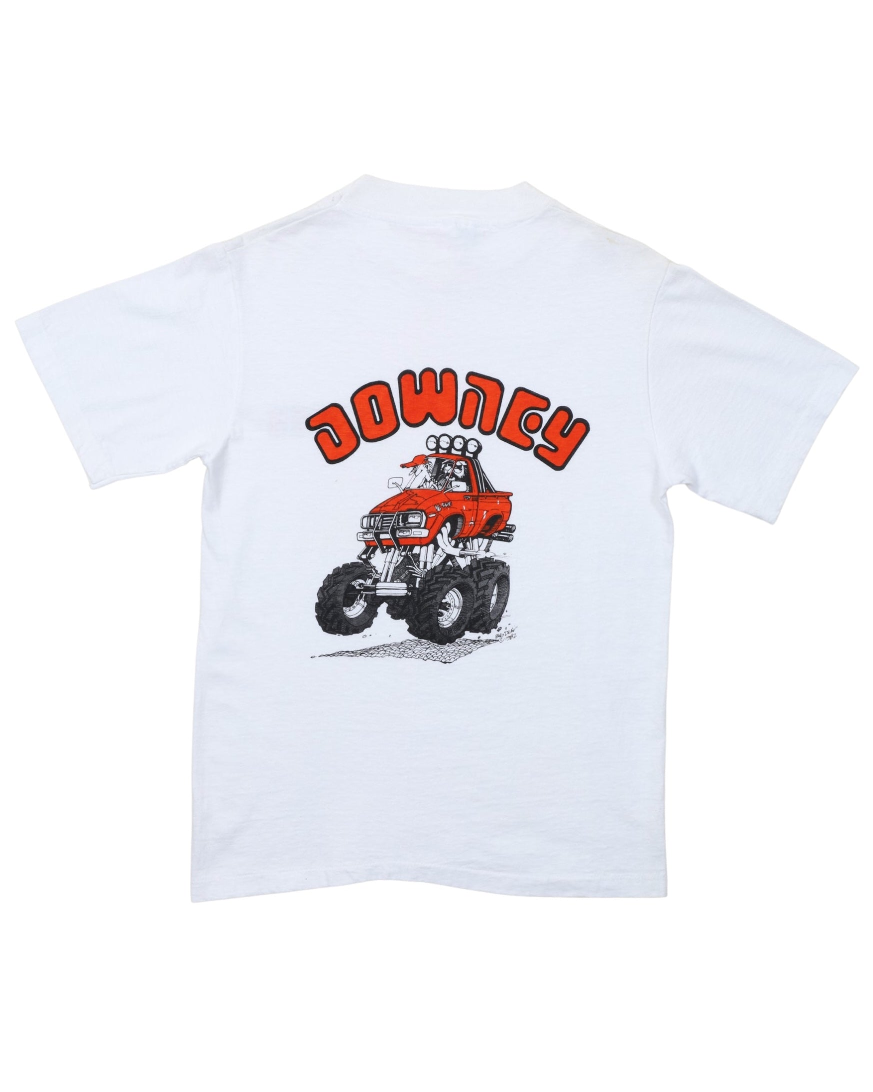 Vintage Downey Off Road Equipment T Shirt 1982 White