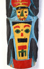 Vintage Hand-Carved Totem Pole with Removable Wings side view