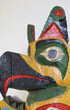 Vintage Hand-Carved Totem Pole with Removable Wings Close Up Side of Head