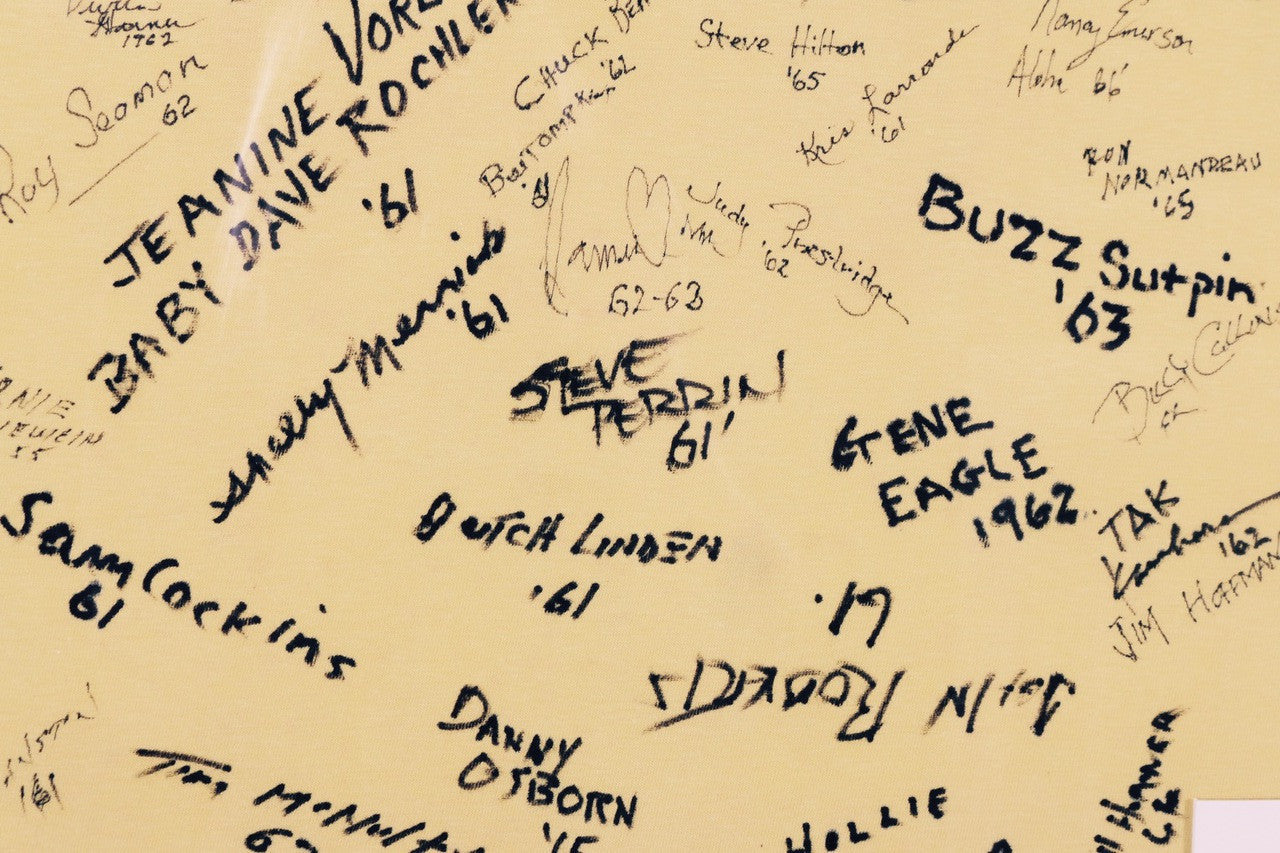 Vintage Malibu Surfing Association Signed Shirt - Iconic Surfing Memorabilia