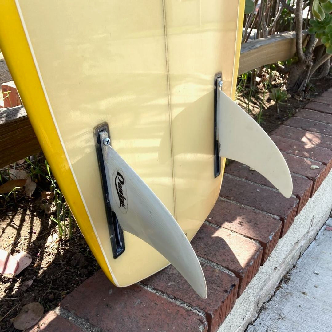 Vintage Paipo Bellyboard Surfboard Newport Shoe Fins