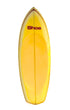 Vintage Paipo Bellyboard Surfboard Newport Shoe Yellow Deck