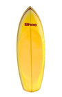 Vintage Paipo Bellyboard Surfboard Newport Shoe Yellow Deck