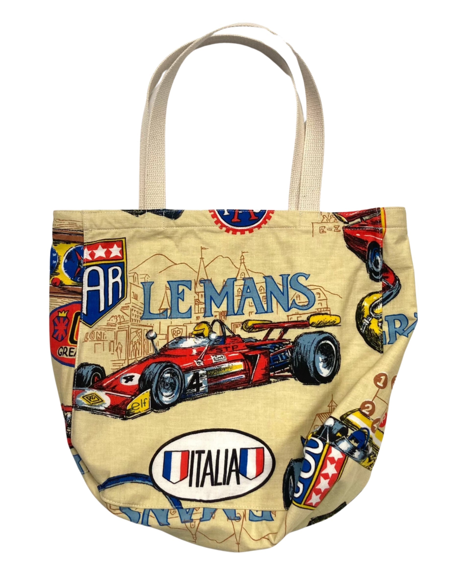 Vintage Race Car Fabric Totes