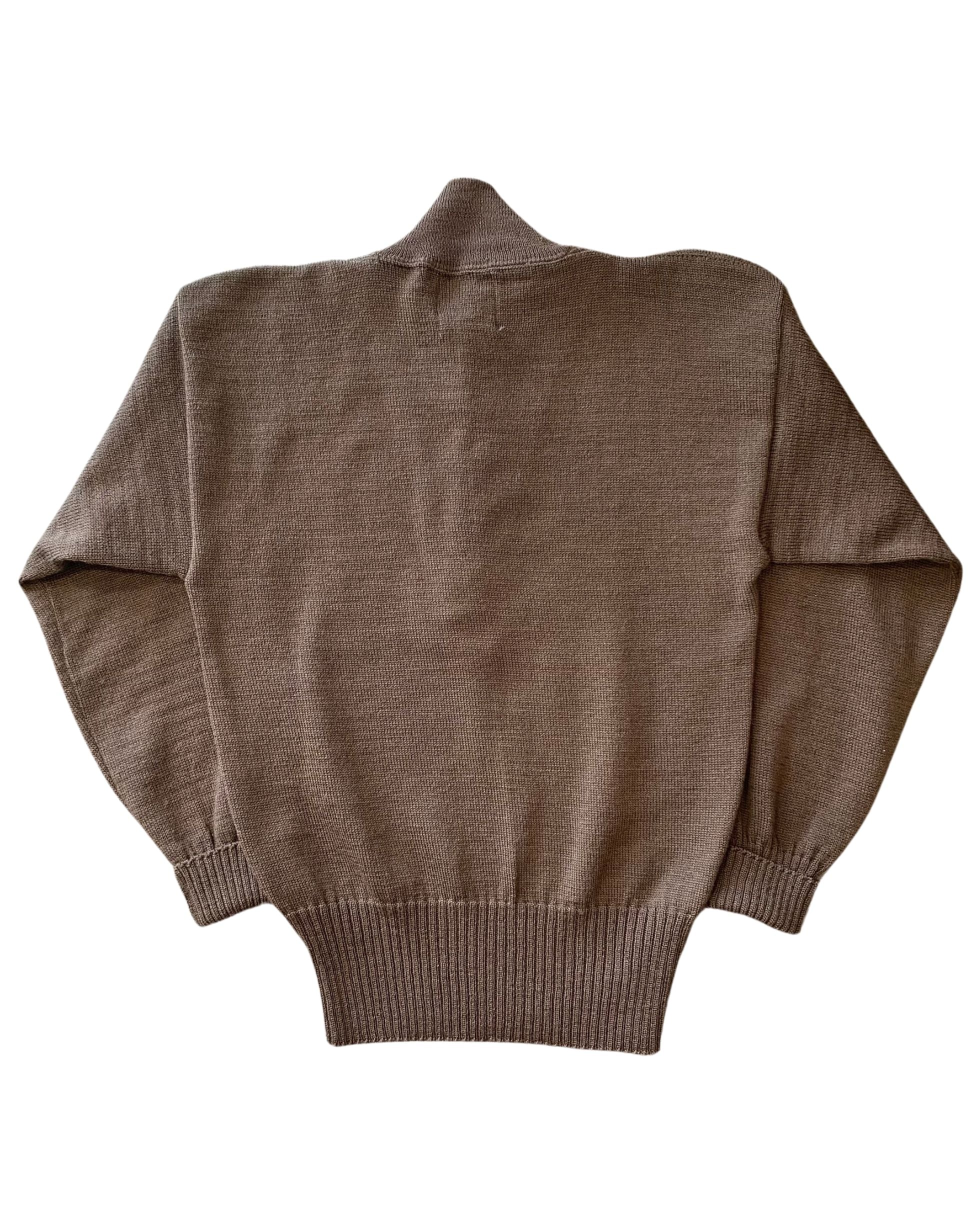 Vintage Army Wool Henley Sweater – Medium