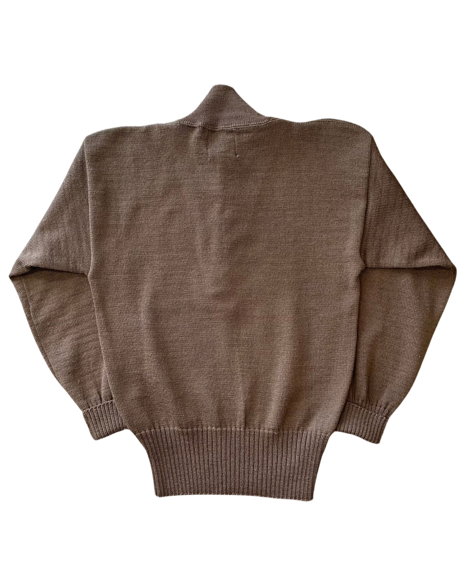 Vintage Army Wool Henley Sweater – Medium
