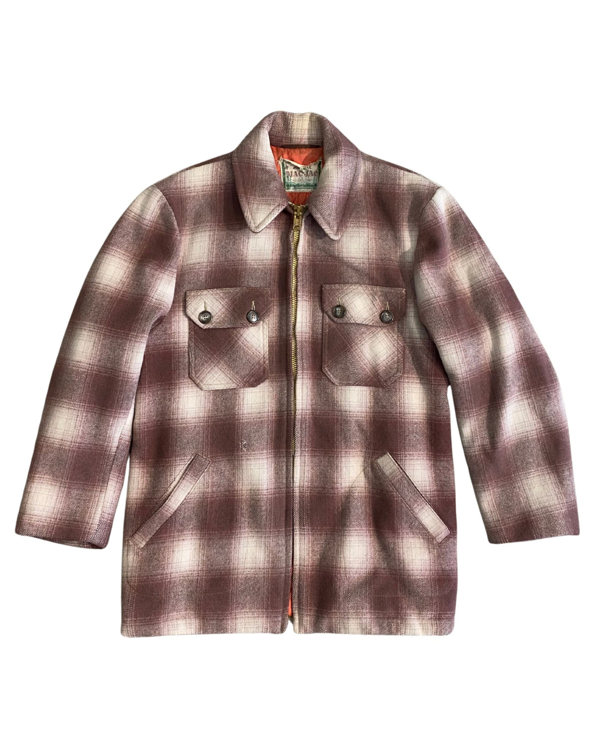1960s Mac-Jac Brown Plaid Coat – Vintage American Classic 