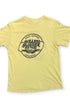 Back view of vintage Arlo Guthrie Rolling Blunder Revue T-shirt with Shenandoah tour-style graphic.