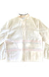 Red White Blue 1970s XL Nylon Zipper Jacket Back
