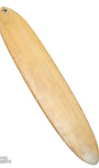 Vintage balsa wood surfboard, 1950s Malibu-made by Goodart & Lamoureux Deck