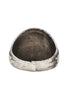WWII Era United States Military Ring with Eagle Emblem Back