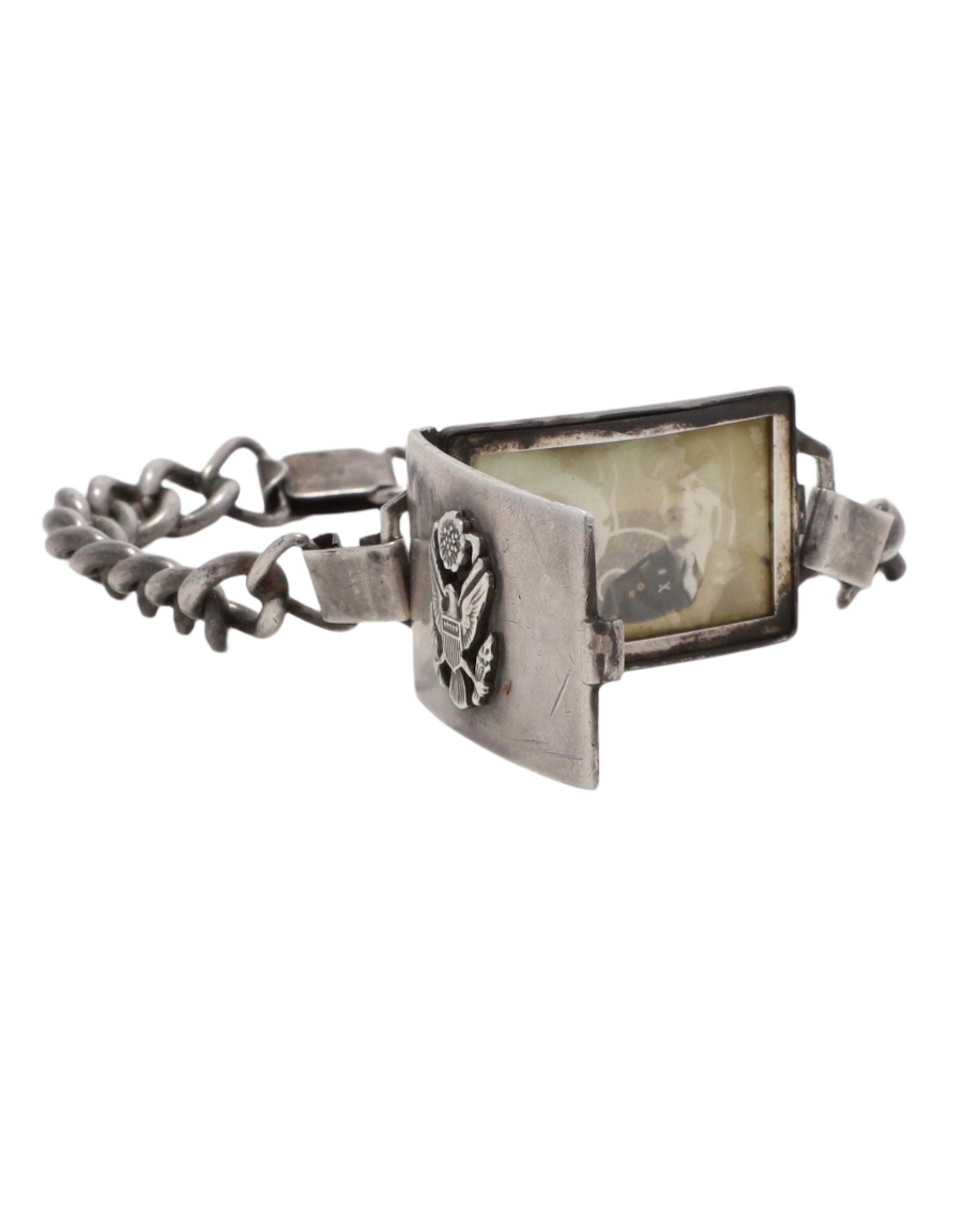 WW II ID Bracelet with Locket 5