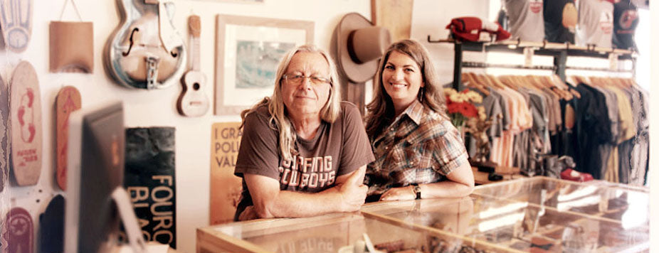 Wayne and Donna Gunther - at their Mar Vista Store circa 2019