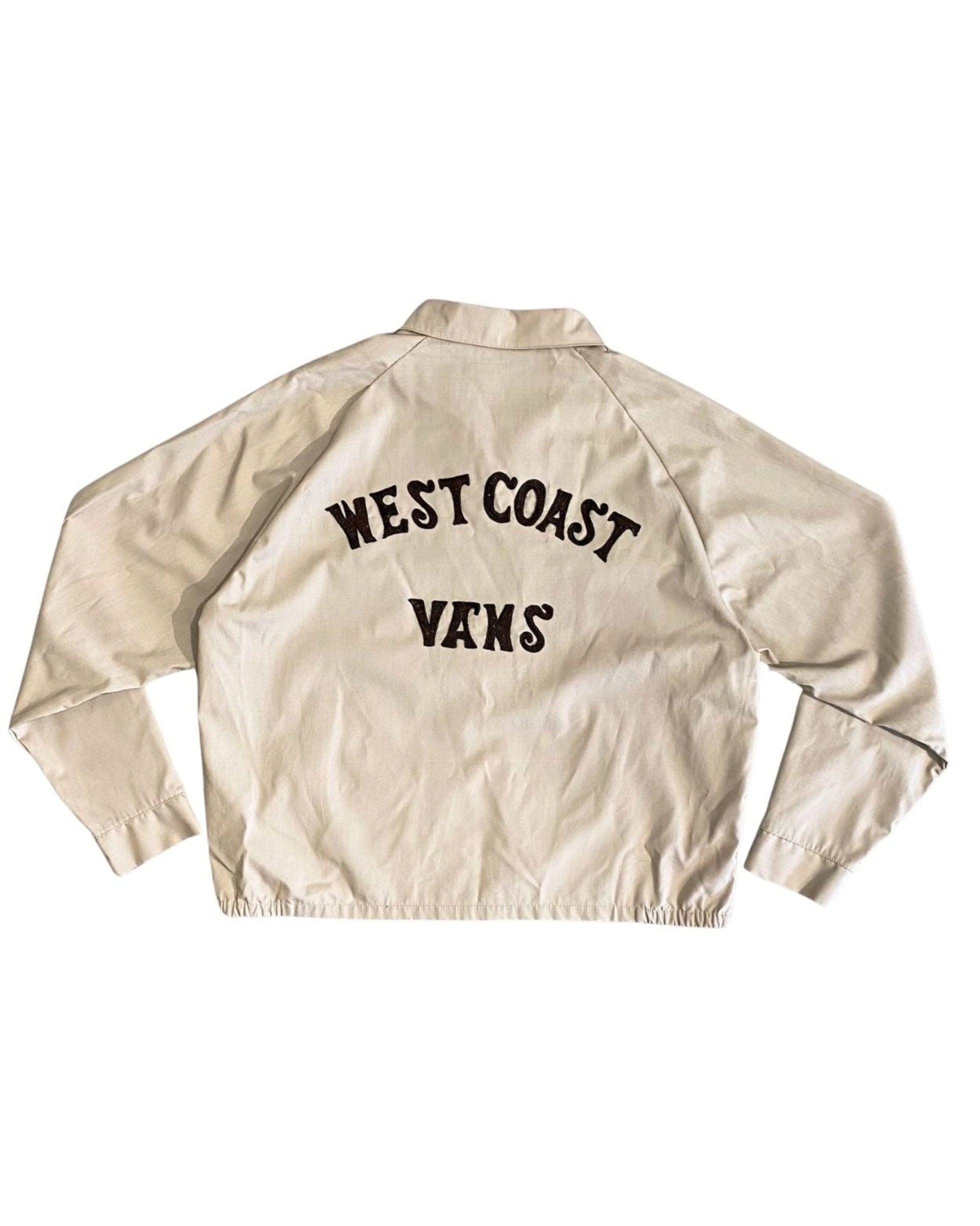 1970s West Coast Vans Club Jacket – Chainstitch – Tan L/XL