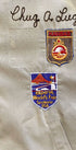 Detail of “Chug A Lug” chainstitch with Kansas and Expo ’74 World’s Fair patches.