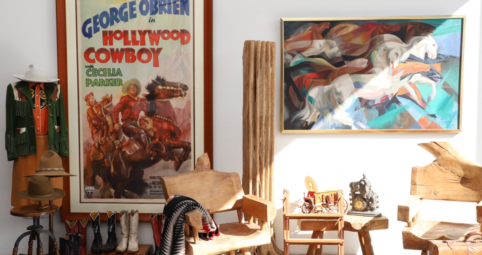 View Of Storefront Indoors With Western Antiques And Furniture 