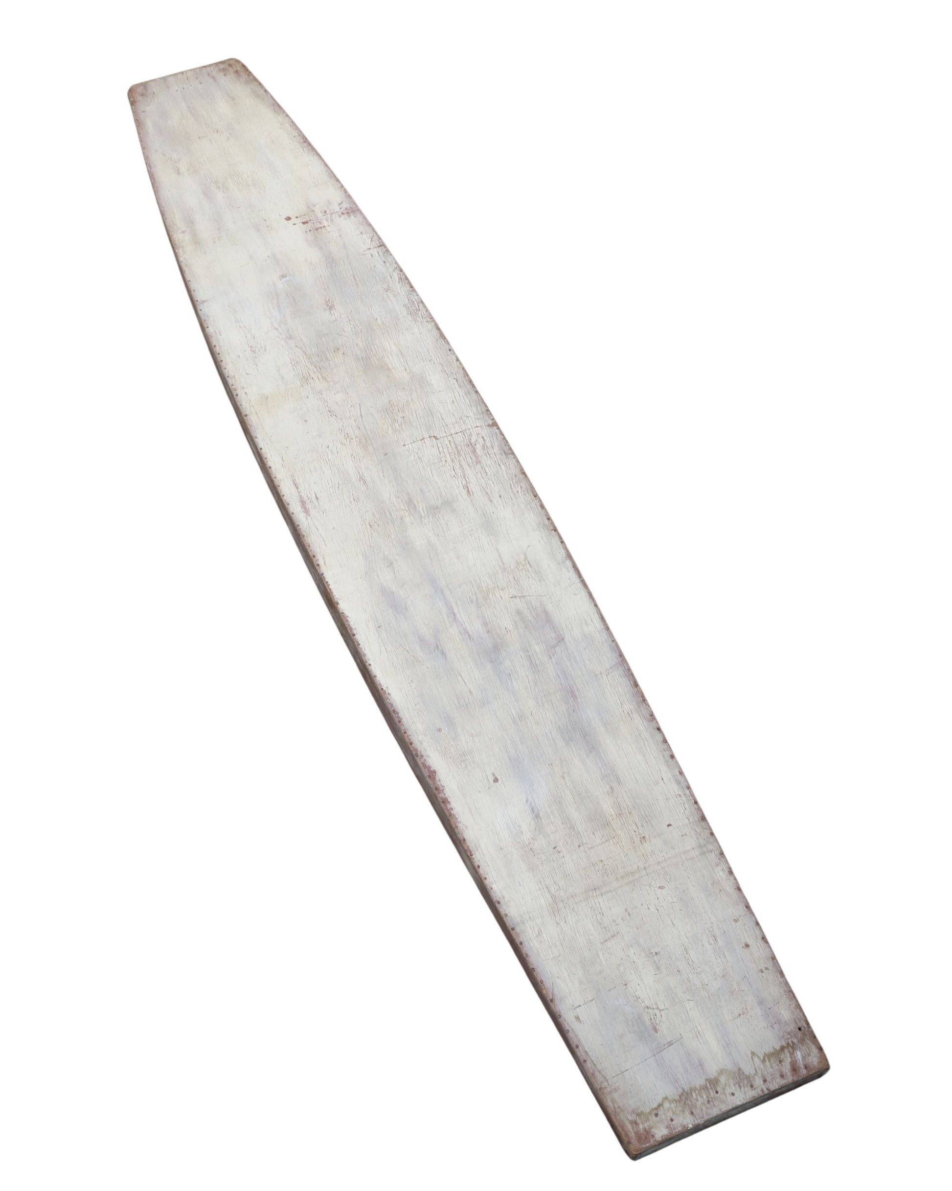 Whitewashed Hollow Wooden Paddleboard – 11-5- deck 3.
