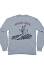 Wicked Good Long Sleeve Pocket T-Shirt Dove Grey Back
